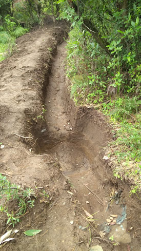 Drainage systems developed by Himmotthan Society in Jhaltola lake