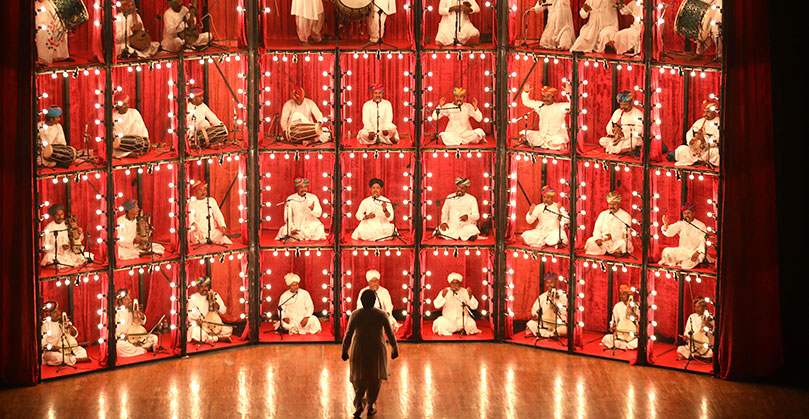 A still from ‘Manganiyar Seduction’ – a folk music installation by Royston Abel