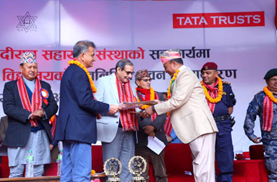 Handover of reconstructed Shree Sharada Higher Secondary School